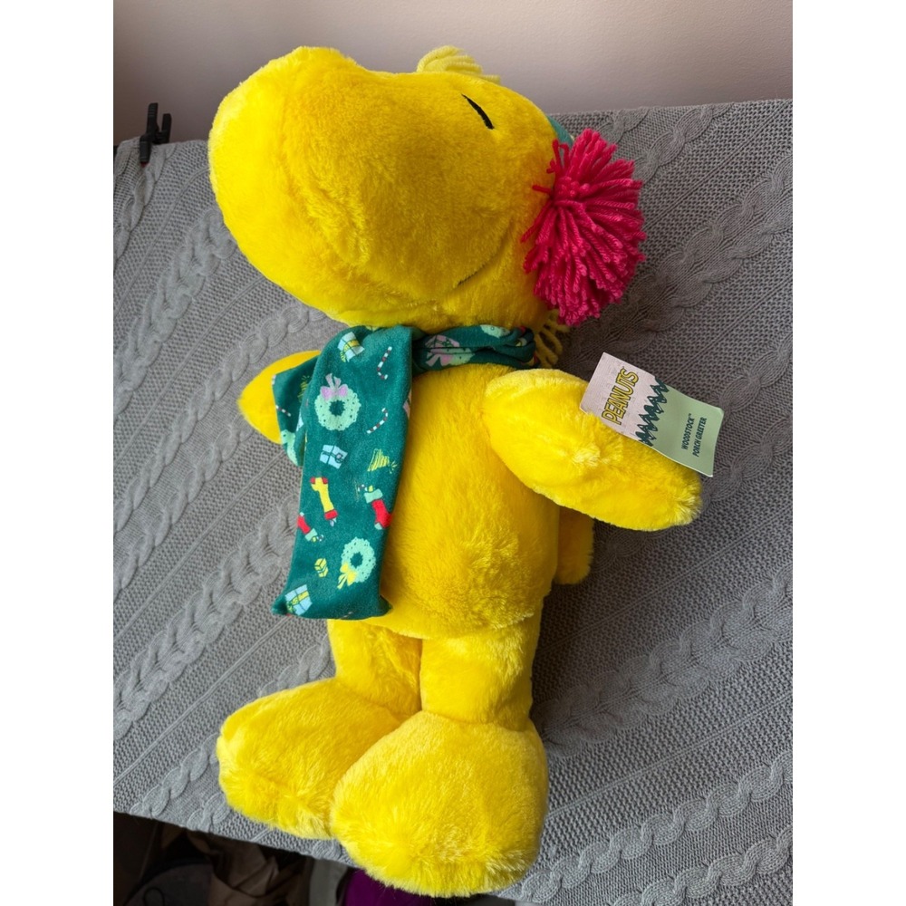 PEANUTS CHRISTMAS PLUSH WOODSTOCK PORCH GREETER - DAN DEE - 19.5" - NEW‎ w/ TAG